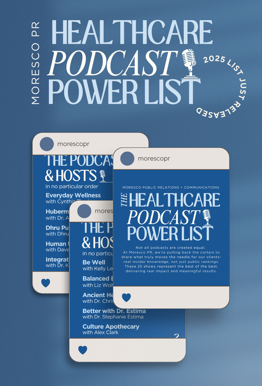 Moresco Public Relations Launches Inaugural Healthcare Podcast Power List